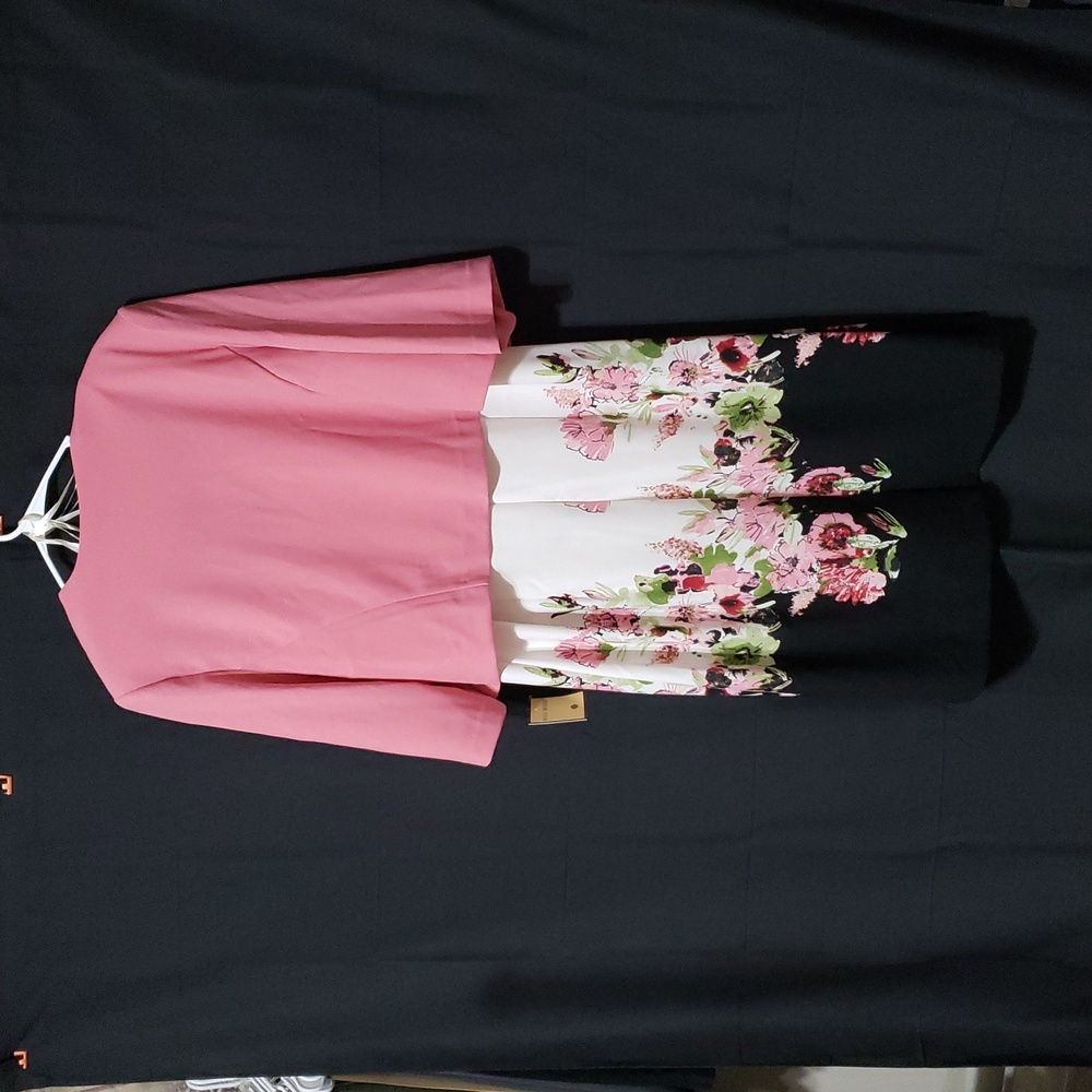 Maya Brooke Printed Jacket & Dress Set. Size: 20W - Picture 4 of 16